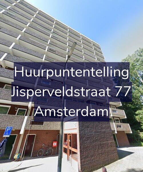 Foto gevel Huurpuntentelling voor Jisperveldstraat 77, Amsterdam