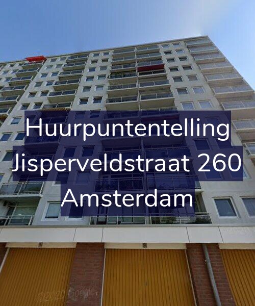 Foto gevel Huurpuntentelling voor Jisperveldstraat 260, Amsterdam