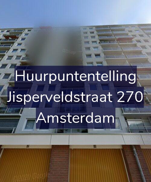 Foto gevel Huurpuntentelling voor Jisperveldstraat 270, Amsterdam