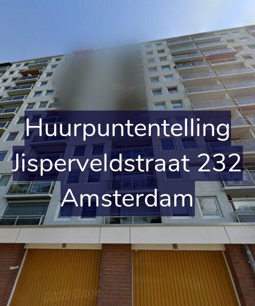 Foto gevel Huurpuntentelling voor Jisperveldstraat 232, Amsterdam