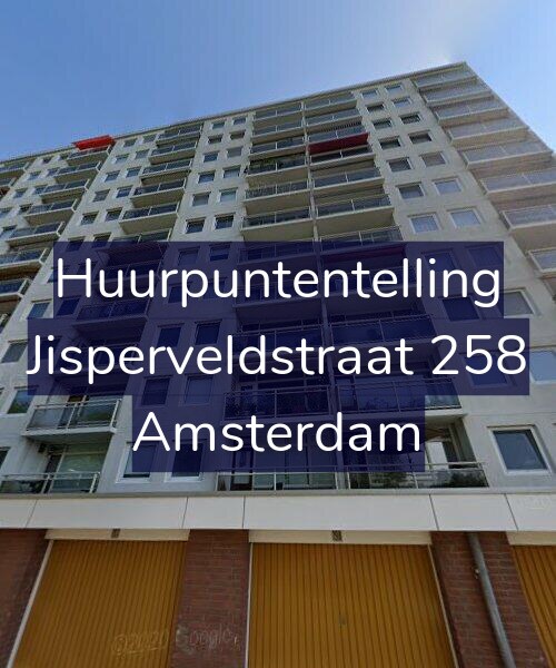 Foto gevel Huurpuntentelling voor Jisperveldstraat 258, Amsterdam