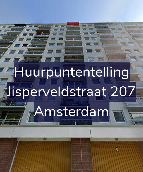 Foto gevel Huurpuntentelling voor Jisperveldstraat 207, Amsterdam