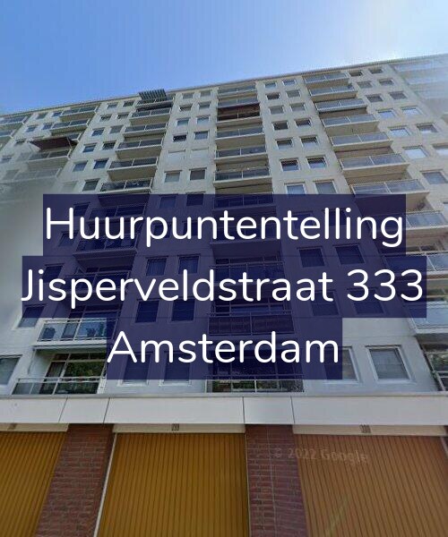 Foto gevel Huurpuntentelling voor Jisperveldstraat 333, Amsterdam