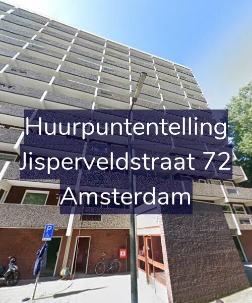 Foto gevel Huurpuntentelling voor Jisperveldstraat 72, Amsterdam