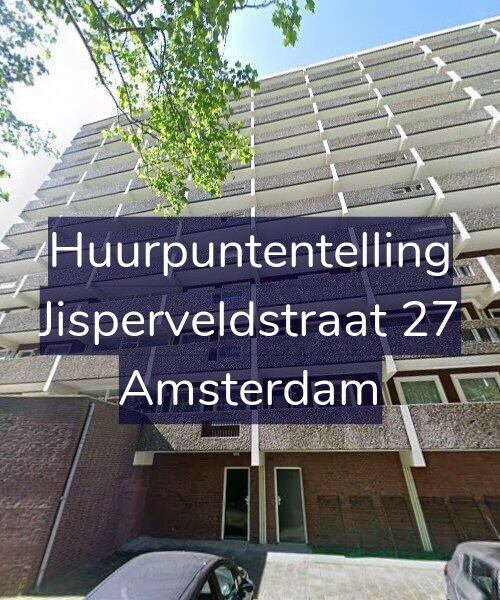 Foto gevel Huurpuntentelling voor Jisperveldstraat 27, Amsterdam