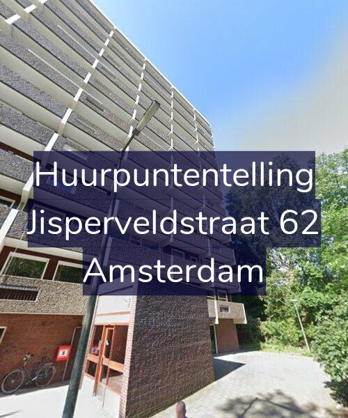 Foto gevel Huurpuntentelling voor Jisperveldstraat 62, Amsterdam