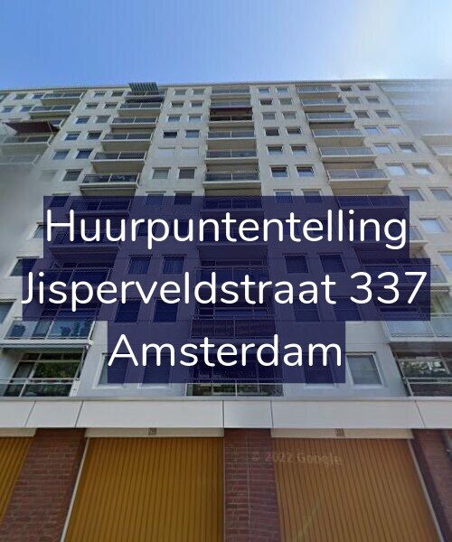 Foto gevel Huurpuntentelling voor Jisperveldstraat 337, Amsterdam