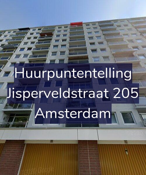 Foto gevel Huurpuntentelling voor Jisperveldstraat 205, Amsterdam