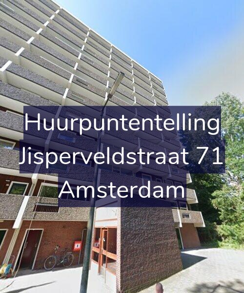 Foto gevel Huurpuntentelling voor Jisperveldstraat 71, Amsterdam