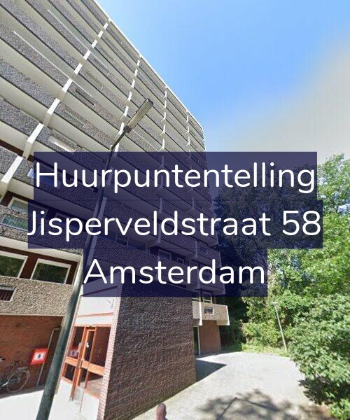 Foto gevel Huurpuntentelling voor Jisperveldstraat 58, Amsterdam