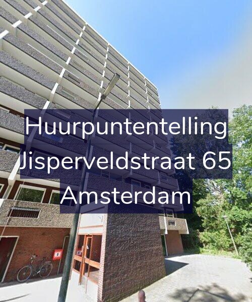 Foto gevel Huurpuntentelling voor Jisperveldstraat 65, Amsterdam