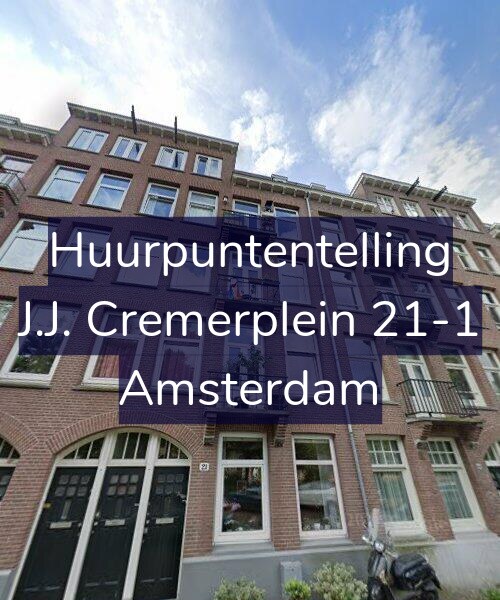 Foto gevel Huurpuntentelling voor J.J. Cremerplein 21-1, Amsterdam