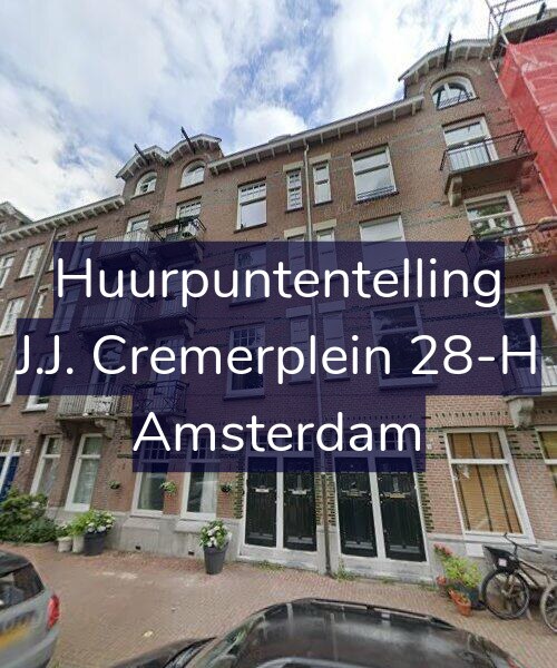 Foto gevel Huurpuntentelling voor J.J. Cremerplein 28-H, Amsterdam