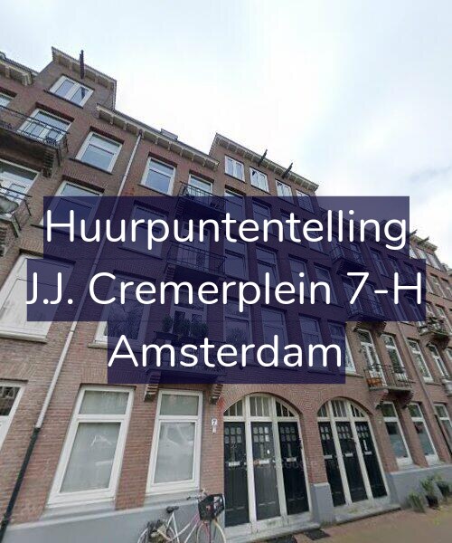 Foto gevel Huurpuntentelling voor J.J. Cremerplein 7-H, Amsterdam