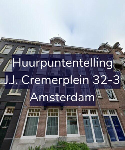 Foto gevel Huurpuntentelling voor J.J. Cremerplein 32-3, Amsterdam