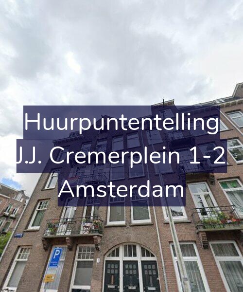 Foto gevel Huurpuntentelling voor J.J. Cremerplein 1-2, Amsterdam