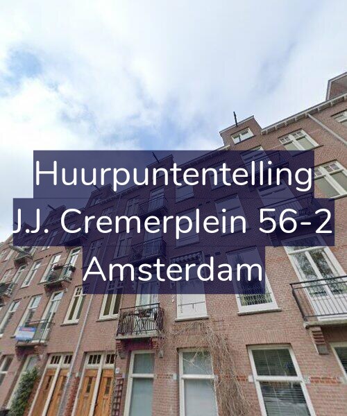 Foto gevel Huurpuntentelling voor J.J. Cremerplein 56-2, Amsterdam