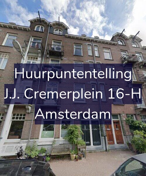 Foto gevel Huurpuntentelling voor J.J. Cremerplein 16-H, Amsterdam