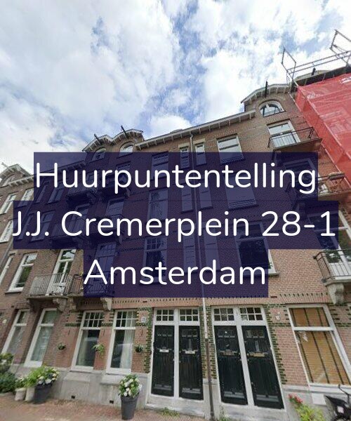 Foto gevel Huurpuntentelling voor J.J. Cremerplein 28-1, Amsterdam