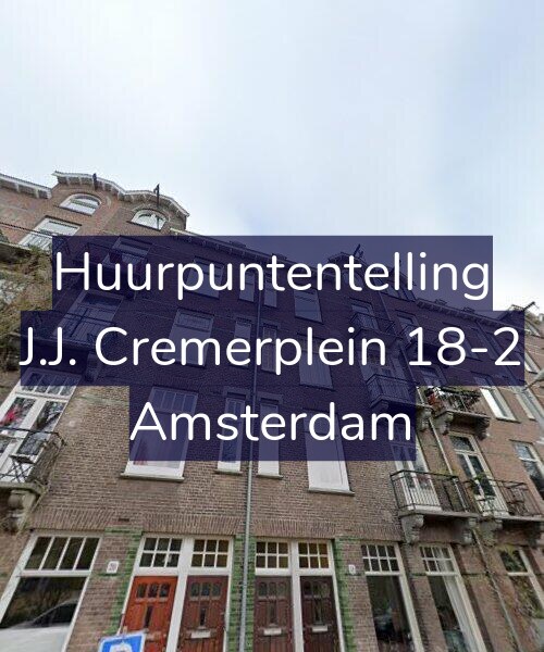Foto gevel Huurpuntentelling voor J.J. Cremerplein 18-2, Amsterdam