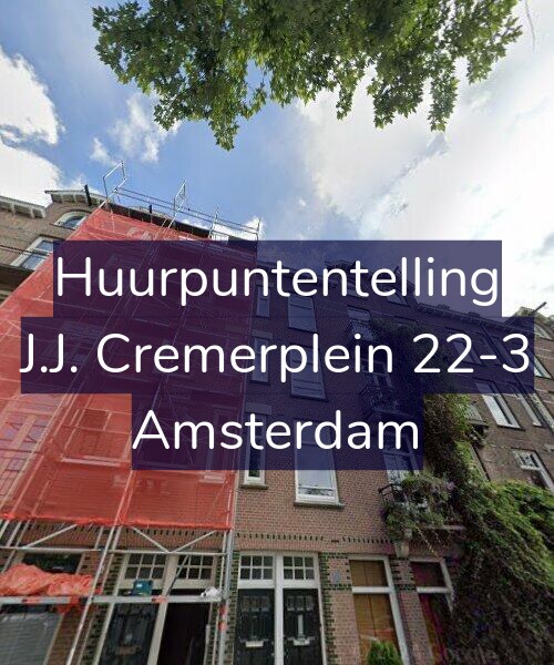 Foto gevel Huurpuntentelling voor J.J. Cremerplein 22-3, Amsterdam