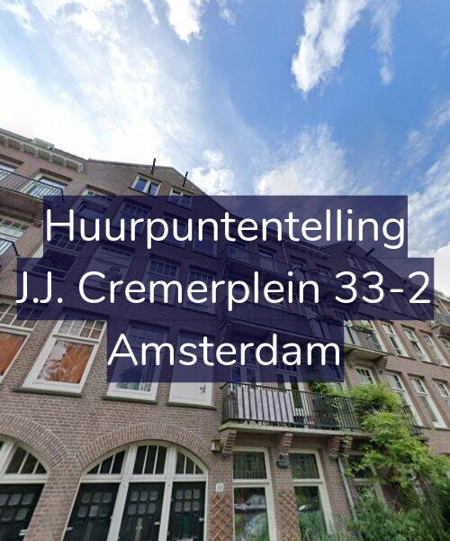 Foto gevel Huurpuntentelling voor J.J. Cremerplein 33-2, Amsterdam