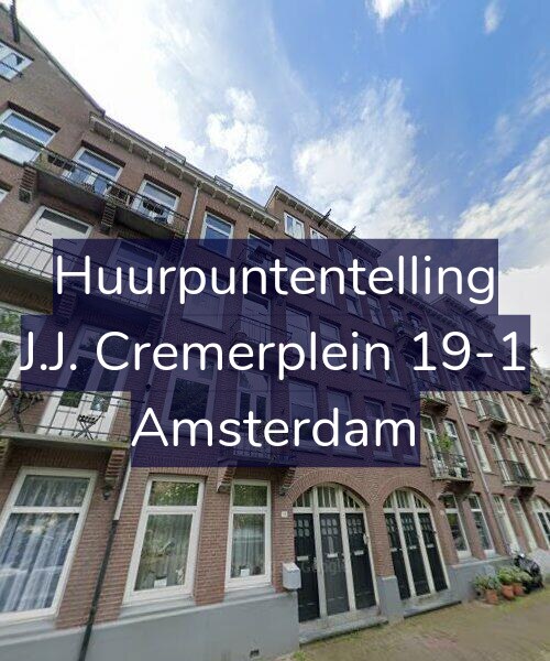 Foto gevel Huurpuntentelling voor J.J. Cremerplein 19-1, Amsterdam