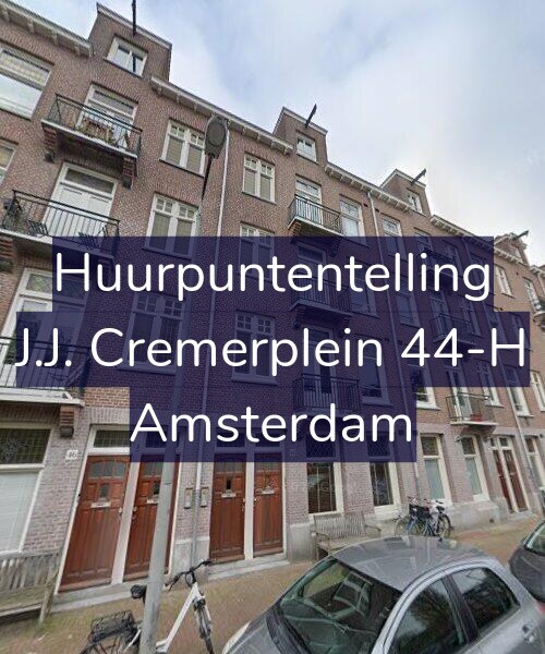 Foto gevel Huurpuntentelling voor J.J. Cremerplein 44-H, Amsterdam