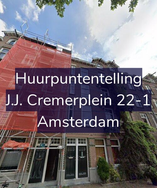 Foto gevel Huurpuntentelling voor J.J. Cremerplein 22-1, Amsterdam