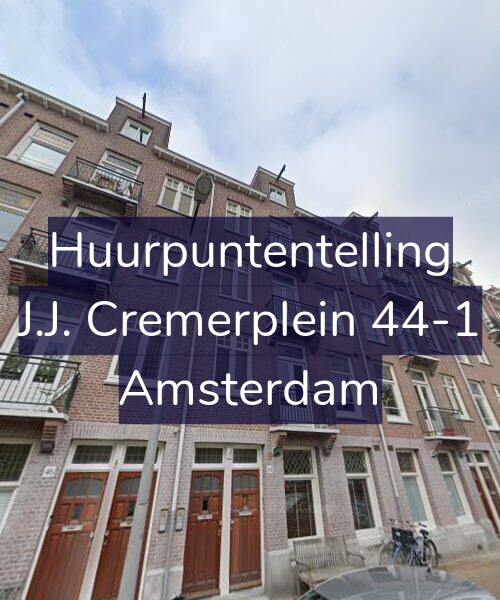 Foto gevel Huurpuntentelling voor J.J. Cremerplein 44-1, Amsterdam