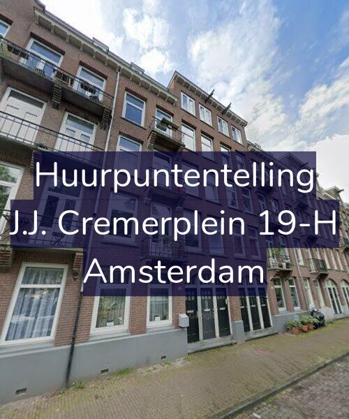Foto gevel Huurpuntentelling voor J.J. Cremerplein 19-H, Amsterdam