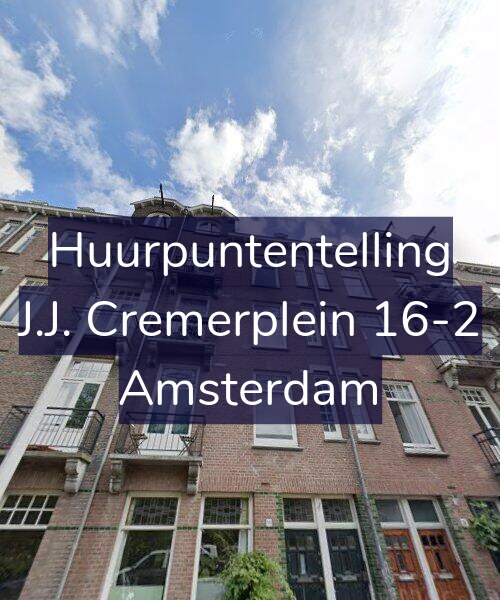 Foto gevel Huurpuntentelling voor J.J. Cremerplein 16-2, Amsterdam