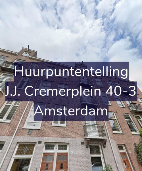 Foto gevel Huurpuntentelling voor J.J. Cremerplein 40-3, Amsterdam