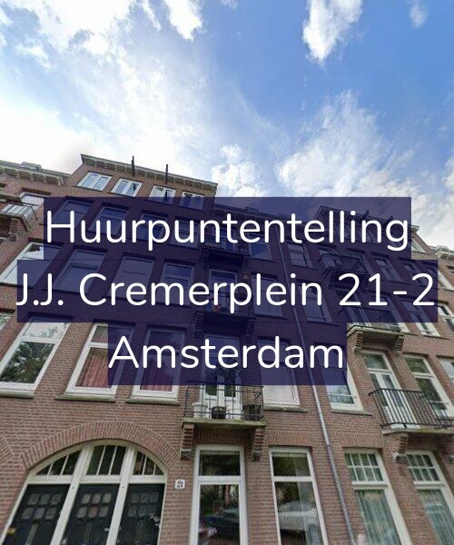 Foto gevel Huurpuntentelling voor J.J. Cremerplein 21-2, Amsterdam