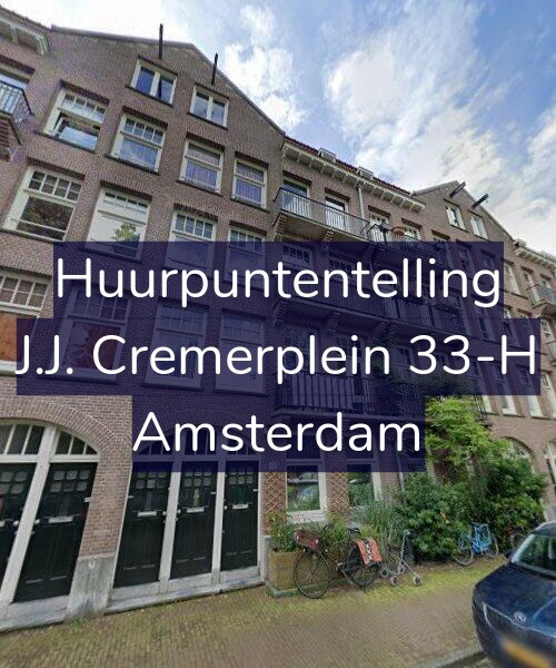 Foto gevel Huurpuntentelling voor J.J. Cremerplein 33-H, Amsterdam