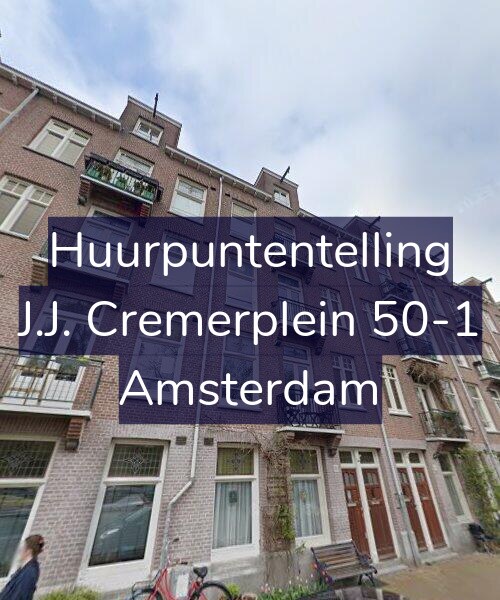 Foto gevel Huurpuntentelling voor J.J. Cremerplein 50-1, Amsterdam