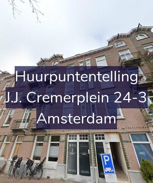 Foto gevel Huurpuntentelling voor J.J. Cremerplein 24-3, Amsterdam