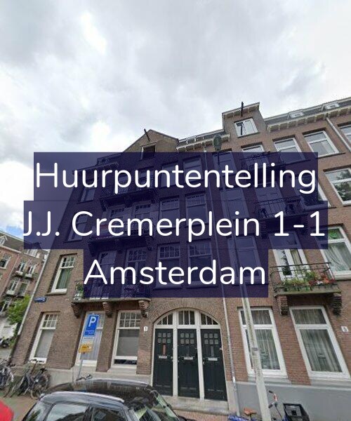 Foto gevel Huurpuntentelling voor J.J. Cremerplein 1-1, Amsterdam