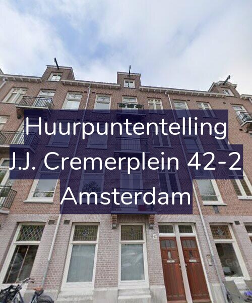 Foto gevel Huurpuntentelling voor J.J. Cremerplein 42-2, Amsterdam