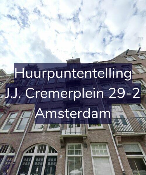 Foto gevel Huurpuntentelling voor J.J. Cremerplein 29-2, Amsterdam