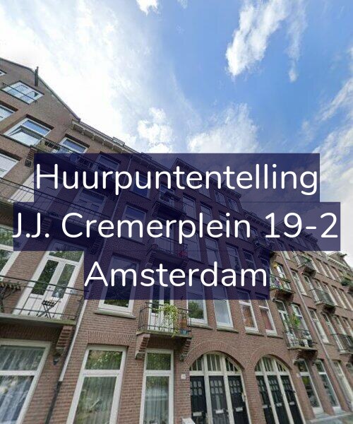 Foto gevel Huurpuntentelling voor J.J. Cremerplein 19-2, Amsterdam