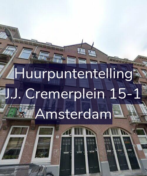 Foto gevel Huurpuntentelling voor J.J. Cremerplein 15-1, Amsterdam