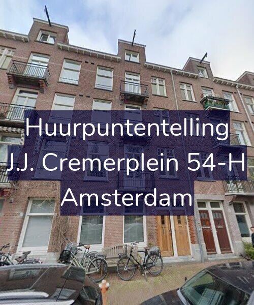 Foto gevel Huurpuntentelling voor J.J. Cremerplein 54-H, Amsterdam