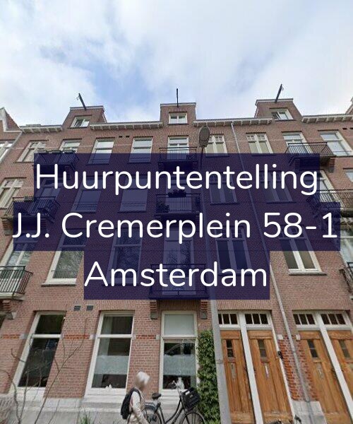 Foto gevel Huurpuntentelling voor J.J. Cremerplein 58-1, Amsterdam