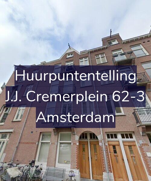 Foto gevel Huurpuntentelling voor J.J. Cremerplein 62-3, Amsterdam