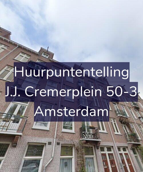 Foto gevel Huurpuntentelling voor J.J. Cremerplein 50-3, Amsterdam