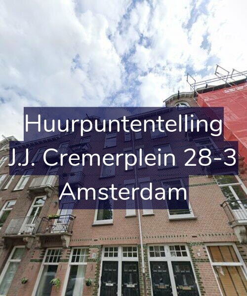 Foto gevel Huurpuntentelling voor J.J. Cremerplein 28-3, Amsterdam