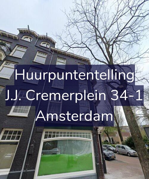 Foto gevel Huurpuntentelling voor J.J. Cremerplein 34-1, Amsterdam