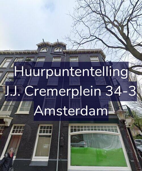 Foto gevel Huurpuntentelling voor J.J. Cremerplein 34-3, Amsterdam