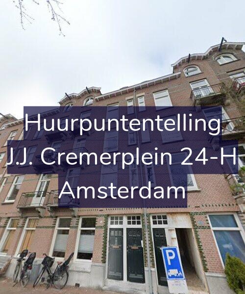 Foto gevel Huurpuntentelling voor J.J. Cremerplein 24-H, Amsterdam